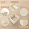 STORAGE MANIAC Storage Cubes, 11 Inch Collapsible Storage Bins with Handles, 6 Pack Fabric Foldable Bins for Organization, Durable Storage Bins for Closet, Shelves, Offices, Toys, Beige view 3