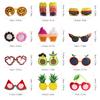 Qunonaty Funny Luau Donut Party Sunglasses - 12 Pack Novelty Glasses Tropical Fancy Party Glasses Masks, Funny Photo Booth Props for Summer Themed Party Supplies Pizza Ice Cream Fruit Fun Sunglasses view 2