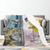Custom Blanket Custom Blanket with Text Photos for Family Birthday Halloween Christmas Fathers Valentines Day 40" X 50" (100 cm X 125 cm) view 2