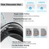 Lifup Non Slip Bath Mats for Bathroom Absorbent Quick Dry Floor Mats Thin Bathroom Rug Washable Carpet Oval Grey 2 23.6"x35.4" view 2