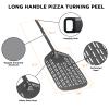 12" Perforated Pizza Peel Anodised Aluminium Pizza Turner Removable Long Handle Lightweight Pizza Spinner Professional Pizza Oven Accessory Large Baking Tools Metal Perforated Pizza Spatula Paddle view 2
