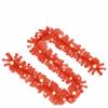 Gecheer Christmas Garland, Red PVC 65.6 Feet LED Lights, Synthetic Plastic, for Indoor Living Room Decor view 4