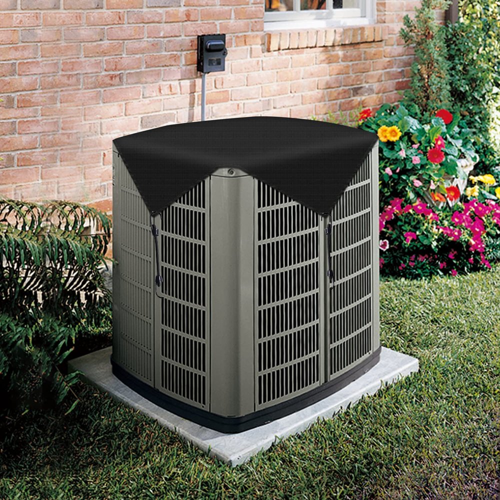 SunnyRoyal 32" X 32" Waterproof Air Conditioner Cover for Outside Units Central A/C Unit Shade Cover Outdoor Winter AC Compressor Condenser Top Cover