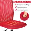 BLKMTY Home Office Chair, No Arms Small Desk Chairs, Mid Back Mesh Basic Computer Chairs Height Adjustable Small Swivel Office Chair No Armrest Rolling Swivel for Students, Red view 4