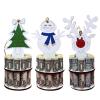 Creative Money Holder for Cash Gift, Handmade Wooden Christmas Tree Money Holder, Double Layer Cash Holders with 10 Holes for Placing Money,Christmas Unique Money Holder view 1