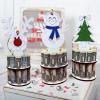 Creative Money Holder for Cash Gift, Handmade Wooden Christmas Tree Money Holder, Double Layer Cash Holders with 10 Holes for Placing Money,Christmas Unique Money Holder view 2