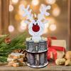 Creative Money Holder for Cash Gift, Handmade Wooden Christmas Tree Money Holder, Double Layer Cash Holders with 10 Holes for Placing Money,Christmas Unique Money Holder view 3