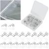Surakey 40 Pcs Upholstery Tacks Headliner Pins Clear Heads Twist Pins for Slipcovers and Bedskirts, Bed Skirt Pins, Sheet Anti-Run Screw Fixing Pin Quilt Sofa Twist Nail Retainer, Type 1 view 2