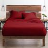 My-100%-Certified-Giza-Cotton-Pillow-Sheet, Giza Egyptian Sheet Set Split King Size Size, Soft Sateen Weave, Breathable Fabric, Fits Upto 10-Inch Deep Pocket - Split King Size, Burgundy view 1