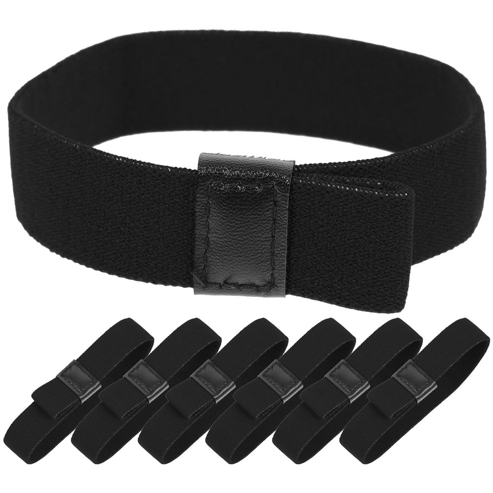 BESTonZON Elastic Bento Box Straps 6-Pack Reusable Lunch Container Bands Stretchable Fixing Straps for School Work Picnic Food Case Security