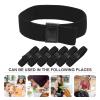 BESTonZON Elastic Bento Box Straps 6-Pack Reusable Lunch Container Bands Stretchable Fixing Straps for School Work Picnic Food Case Security view 3