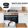 BESTonZON Elastic Bento Box Straps 6-Pack Reusable Lunch Container Bands Stretchable Fixing Straps for School Work Picnic Food Case Security view 4