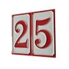 11 x 7 cm Italian Hand-painted Ceramic Number Tiles With The Option Of Wooden Frames (Number 4) view 2