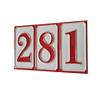 11 x 7 cm Italian Hand-painted Ceramic Number Tiles With The Option Of Wooden Frames (Number 4) view 4