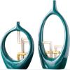 TATSEN Modern Minimalist Ceramic Hollow Vases Living Room TV Cabinet Desktop Crafts Decoration Creative Art Flower Vase Home Decoration view 1