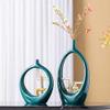 TATSEN Modern Minimalist Ceramic Hollow Vases Living Room TV Cabinet Desktop Crafts Decoration Creative Art Flower Vase Home Decoration view 3
