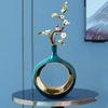 TATSEN Modern Minimalist Ceramic Hollow Vases Living Room TV Cabinet Desktop Crafts Decoration Creative Art Flower Vase Home Decoration view 4
