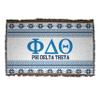 VictoryStore Phi Delta Theta Blanket, 35 inches x 54 inches Christmas Sweater Design Fraternity Throw Blanket, Offically Licensed, Phi Delt Blanket (White) view 1