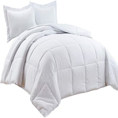 5 Piece Down Alternative Oversized King Comforter All Season White Duvet Insert Oversized King (116'' x 98'')