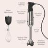 Vitamix 5-Speed Immersion Blender 3-Piece Bundle with Whisk Attachment and Storage Case, Professional-Grade Hand Blender with 625-Watt Motor and Stainless-Steel Blade, Stainless Steel/Black view 4