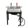 Krollen Industrial 18 Qt. Dual Basket Fryer/Fish Cooker - 55,000 BTU view 1