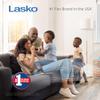 Lasko Oscillating Tower Fan, Remote Control, Timer, Dark Mode, 4 Speeds, for Bedroom, Living Room, and Office, 36, Black, T36511, Large view 2