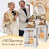 10th Wedding Anniversary Lantern, Best 10th Anniversary Wedding Gifts for Couple Wife Parents Husband Tin 10 Years of Marriage Gifts for Couple, Woemen, Wife, Her view 2