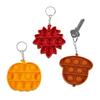 Fall Theme Pumpkin Leaf Acorn Lotsa Pops Keychains - 6 Pieces view 1