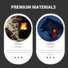 Yardwe 1 Set Mini Heating Stove Cover Gas Stove Mini Tent Heater Mini Stove Cover Hiking Heater Cover Outside Tent Camping Stove Cover Keep Warm Camping Equipment Travel Stainless Steel view 4