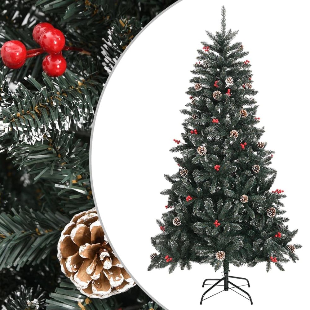 Artificial Christmas Tree,Artificial Christmas Tree Christmas Tree with Stand Xmas Tree for Home/Office/Party/Christmas Decoration Easy Assembly with Stand Green 70.9" PVC