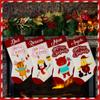 Magimagine Personalized Christmas Stockings Gifts with Name, Customized Stockings with Santa Snowman Deer Penguin Bear Xmas Decoration, Perfect for Family Holiday Christmas Party Decoration view 1
