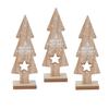 Factory Direct Craft Group of 3 Rustic Wooden Holiday Trees - Wood Tree Shapes for Christmas Decorating and Holiday Displays view 1
