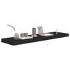 Floating Shelves,Wall Storage Shelves,Wall Mounted Shelf Organizer Unit Display Shelf,Invisible Mounting System,Awards,Book,Collectibles,Ornaments,4 pcs Black 35.4"x9.3"x1.5" MDF(Easy to Clean) view 3
