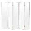 Red Lantern 6 ft. Tall Clear Plastic Partition White 5 Panel view 1