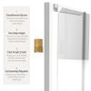 Red Lantern 6 ft. Tall Clear Plastic Partition White 5 Panel view 4