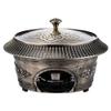 YIEOTM Round Chafer and Buffet Warmer Set, Stainless Steel Retro Chafing Dish with Fuel Holders and Lid for Wedding, Parties, Banquet/Bronze view 1