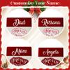 Magimagine Personalized Christmas Stockings Gifts with Name, Customized Stockings with Santa Snowman Deer Penguin Bear Xmas Decoration, Perfect for Family Holiday Christmas Party Decoration view 2