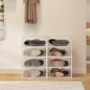 EazeHome 8 Pack Clear Boot Boxes Stackable, Boot Storage Boxes for Tall Boots, Shoes Box Plastic Oragnizer with Lids, Shoes Organizer Container for Closet, Under Bed Boot Storage view 3