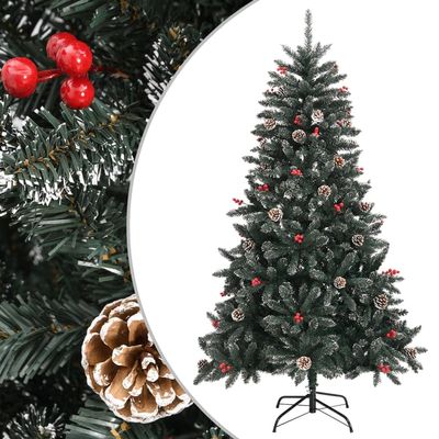 Artificial Christmas Tree,Artificial Christmas Tree Christmas Tree with Stand Xmas Tree for Home/Office/Party/Christmas Decoration Easy Assembly with Stand Green 59.1" PVC