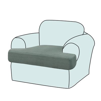 GAMUKAI Stretch T-Cushion Sofa Slipcovers - Premium Jacquard Fabric Elastic Sofa Seat Covers, Non-Slip Couch Cushion Covers for T Cushion Armchair (1, Pool)