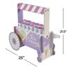 Fun Express Ice Cream Cart Treat Stand Dessert Table Display Set - Premium Party Food Display Stand with 12 Paper Cones | Perfect for Birthday Parties, Candy Bar & Sweet Celebrations view 2