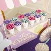 Fun Express Ice Cream Cart Treat Stand Dessert Table Display Set - Premium Party Food Display Stand with 12 Paper Cones | Perfect for Birthday Parties, Candy Bar & Sweet Celebrations view 3