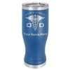 LaserGram 14oz Vacuum Insulated Pilsner Mug, OD Doctor of Optometry, Personalized Engraving Included (Dark Blue) view 1