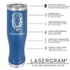 LaserGram 14oz Vacuum Insulated Pilsner Mug, Keep Calm and Play Tennis, Personalized Engraving Included (Dark Blue) view 4