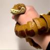 Ball Python Snake Articulated 3D Printed Fidget (Large, Galaxy/Sparkle Purple) view 4