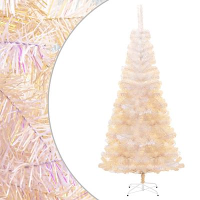 Artificial Christmas Tree,Artificial Christmas Tree Christmas Tree with Stand Xmas Tree for Home/Office/Party/Christmas Decoration Easy Assembly with Iridescent Tips White 70.9" PVC