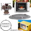 Aesthetically Pleasing Microwave Glass Plate-smooth Running-Microwave Glass Tray, With Microwave Glass Plate Tray Wheel Ring, Durable Circular Glass Turn Table Top Kit-for Microwaves ( Size : 10.6in/2 view 3