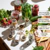 24-Piece Spice Jars Set by Le'raze: Glass Jars with Bamboo Lids, Labels & Funnel, Airtight Kitchen Storage view 3