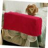 VICASKY 2pcs Elastic Sofa Armrest Covers Arm Rest Towels for Home Office Use and Skin-Friendly Wine Color Sofa Armrest Protector view 4