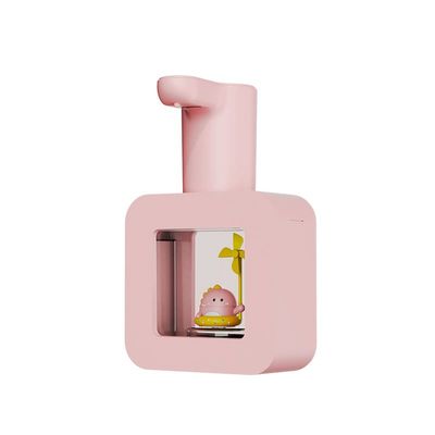 BigKing Kids Automatic Soap Dispenser,Touchless Automatic Sensor Soap Dispenser Cartoon Smart Foam Soap for Kitchen and Bathroom(Pink-Little Dinosaur)